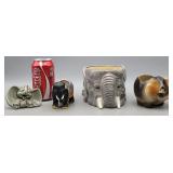 Elephant Planters & Figurine