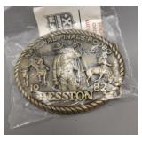 1982 Hesston Belt Buckle