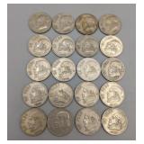 Mexico Un Peso Clad Coins 70s