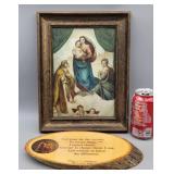 Religious Wall Hanging 12.5" ï¿½ 9.5" & 11" ï¿½ 6"