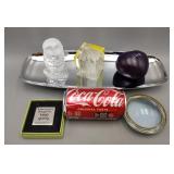 Decorative Lot Glass Owl - Magnifying Glass