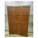 Room Divider Sold Wood 72"T 48"W Heavy
