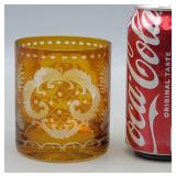 Bohemian Amber Cocktail Glass