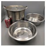 Stainless Pot & Dog Dishes