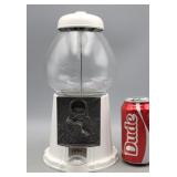 Carousel White Gum Ball Machine