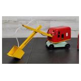 Vintage Toy Crane Machine Crane Lifts Up