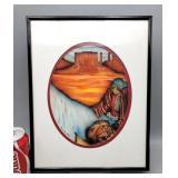 Lithograph Artist Signed "Mariita",1987 Amado Pena