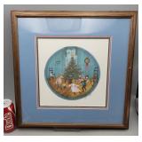 P. Buckley Moss "Christmas Dance" Art, Signed