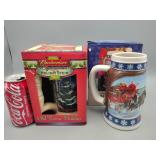 2 Budweiser Steins