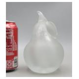 Pear Frosted Glass Paperweight