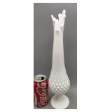 Milk Glass Vase 15.5" T