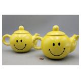 Smiley Face Teapot lot,(2) items, Betallic llc