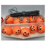 Halloween decor, jack-o-lantern stake lights,