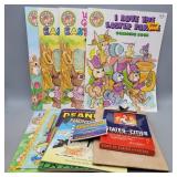 Coloring book and various item lot, see pictures