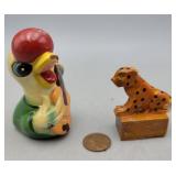 Vintage Pencil Sharpener - Wood Cat,Clay Rooster