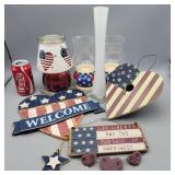 Patriotic Decor lot, see pictures for lot details
