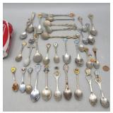 Souvenir Spoon Lot 34 items