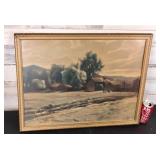 Paul Lauritz Framed Art 18.5"X23 5"