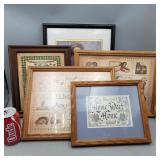 Group of Framed Art Decor