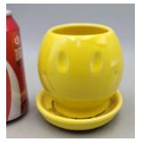 Vintage Ceramic McCoy Smiley Face planter