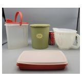 Tupperware Pitcher, Cookie Jar, Measuring