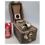 Antique Peter Pan portable folding gramophone