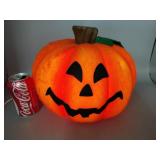 1997 Halloween Pumpkin Lighted Works Felt Blow
