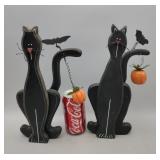 Halloween Cats Wood