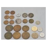 Coins Assortment US, Canada, Mexico & Others
