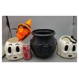 Halloween Buckets & Witch Noise Maker