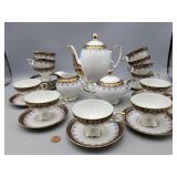 Vintage Porcelain Bavarian 12 person Tea Service