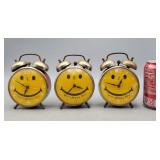 Smiley Face Alarm Clocks 1 Seems to Work, other 2