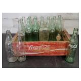 Coca Cola Crate with 15 Coke Bottles