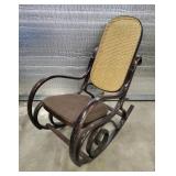 Wicker Back Rocking Chair