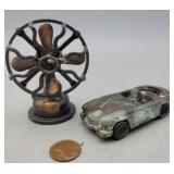 Vintage Metal Pencil Sharpeners - Fan, Car