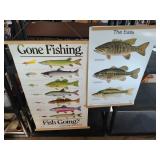 4 Gone Fishing Posters & The Bass Poster