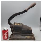 Antique Cast Iron Check & Doc Perforating Machine