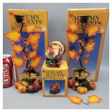 Group of Fall Decor w Boxes