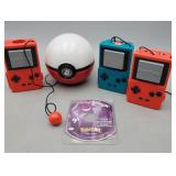 Pokï¿½mon toy lot,(3)Tomy Battpokes,(1)pokeball