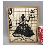 Silhouette Lady Framed 8.5"X10 5"