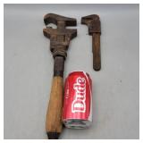 Vintage wrench lot of (2),larger is Bemis