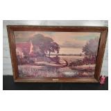 American Landscape Wall Art 28"x44" Needs Staples