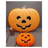 Pumpkin Window Blow Molds Big 1 Lights Up Works