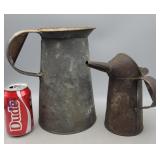 Vintage Metal measuring cans,(2)