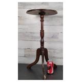 Wooden Side Table  24" H ï¿½ 12" Diameter