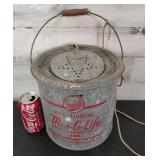 Galvanized Minnow Bucket Frabill