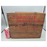 Johnny Walker Scotch Wood Box 11.5"T 11"d 14"W