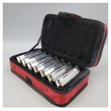 Hohner Bluesband Harmonicas A-G In Case