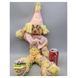 Vintage Hand-made Folk Art "Yo-Yo" Clown Doll