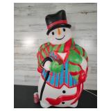 Snowman Blow Mold 43"T Santa